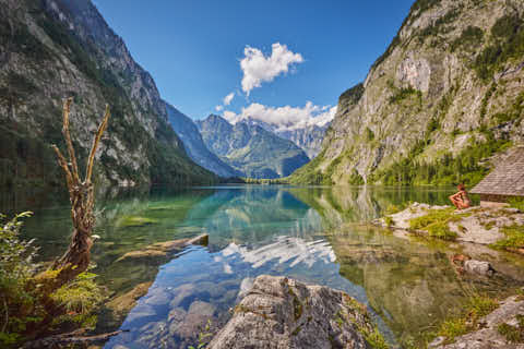 Gemeinde Schönau Landkreis Berchtesgadener_Land Obersee Bootshaus an der Fischunkelalm (Dirschl Johann) Deutschland BGL